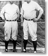 Lou Gehrig And Babe Ruth Metal Print