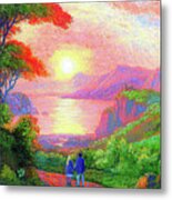 Love Is Sharing The Journey Metal Print
