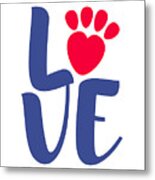 Love Paws Metal Print