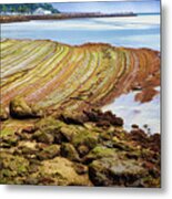 Low Tide In Hondarribia, Euskadi. Spain -orton Glow Edition - 3 Metal Print
