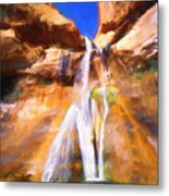 Lower Calf Creek Falls Utah X102 Metal Print