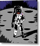 Lunar Astronaut Metal Print
