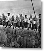 Lunch Atop A Skyscraper, New York Construction, 1932 Metal Print