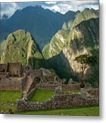 Machu Picchu Mountains Metal Print