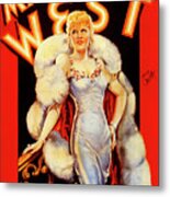 Mae West Publicity Poster 1930s Metal Print