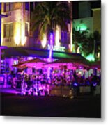 Majestic Hotel - Art Deco District - Miami Beach - Study I Metal Print