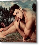 Male Canvas Metal Print