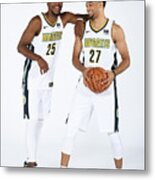 Malik Beasley And Jamal Murray Metal Print