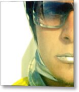 Man In Protective Suit, Close-up Metal Print