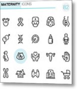 Maternity - Pixel Perfect Icons Metal Print