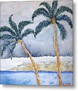 Maui Palms Metal Print