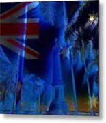 May They Be Bathed In His Light Anzac War Memorial Cairns Metal Print