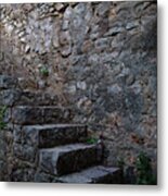 Medieval Wall Staircase Metal Print