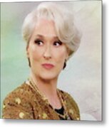 Meryl Streep Metal Print