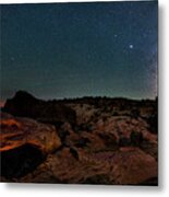 Mesa Arch And Milky Way On A Midsummer Night Metal Print