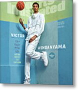 Metropolitans 92 Victor Wembanyama, March 2023 Sports Illustrated Issue Cover Metal Print