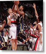 Meyers Leonard And Glenn Robinson Metal Print