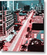 Miami Cityscape - 07 Metal Print
