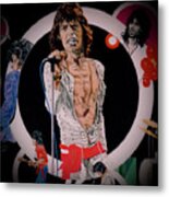 Mick Jagger - Front And Center - Detail Metal Print