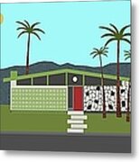 Mid Century Modern Neighborhood Metal Print