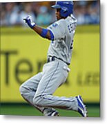 Mike Moustakas And Alcides Escobar Metal Print