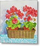 Mimi's Basket Metal Print