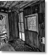 Miner's Cabin Interior Metal Print