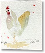 Mini Rooster 23 Metal Print