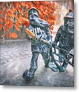 Miniature Firefighters Of Wroclaw Poland Metal Print