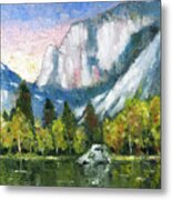 Mirror Lake, Yosemite Metal Print