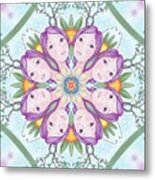 Miss Violet Kaleidoscope Metal Print