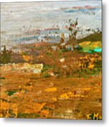 Misty Meadow Metal Print