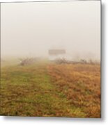 Misty Morning In Gettysburg Metal Print