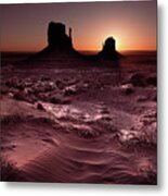 Mittens At Sunrise Metal Print