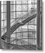 Modern Staircase In The Getty Metal Print