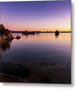 Mono Lake Purple Sunrise Metal Print