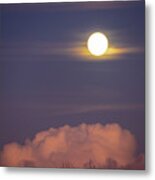 Moon Rise Over South Florida Metal Print