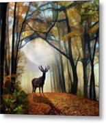 Moonlit Ghosts Of Early Autumn Metal Print