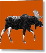 Moose Shirt Design Metal Print