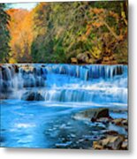 More Of This Beautiful Squaw Rock Falls - Chagrin River Metal Print