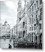 Morning In The Square Metal Print