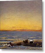 Morning Mood By The Sea Metal Print