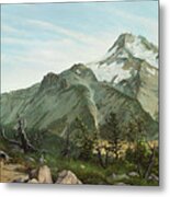 Mount Jefferson From Park Ridge Metal Print