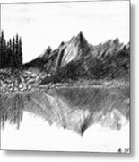 Mountain Lake Metal Print