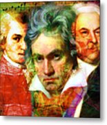 Mozart Beethoven Bach 20140128 Metal Print