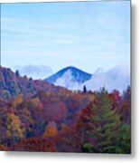 Mt. Pisgah On A Fall Day Along The Blue Ridge Parkway Metal Print