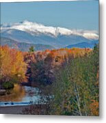 Mt Washington Over The Saco Metal Print