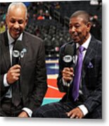 Muggsy Bogues And Dell Curry Metal Print