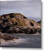 Mumbles Lighthouse Gower Coast Wales Metal Print