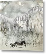 My Depiction Of Winter In Poland Metal Print